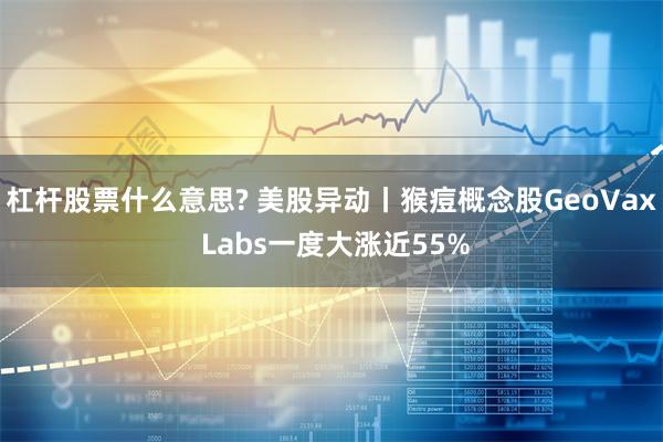 杠杆股票什么意思? 美股异动丨猴痘概念股GeoVax Labs一度大涨近55%