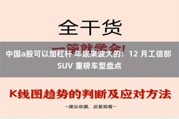 中国a股可以加杠杆 年底来波大的：12 月工信部 SUV 重磅车型盘点